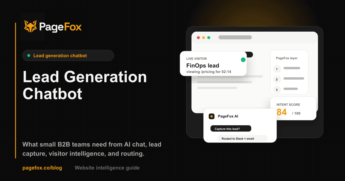 Lead Generation Chatbot: What Small B2B Teams Need social preview